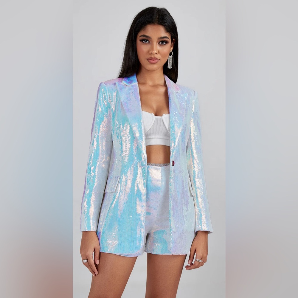 Sequin Blazer/Short Set